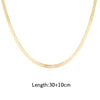 Women Necklace Gold Blade Chain on Neck Choker Necklace Women Sexy Flat Snake Chain Jewelry Gift Clavicle Chocker Necklaces