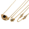 Women Necklace Multi Layered Evil Eye Female Party Necklace Star Silver Color Necklace Alloy Gift Jewelry