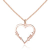 Women Personalized 925 Sterling Silver Name Necklace Pendant Heart Shape Fine Jewelry Lovers Gift (NE101565)