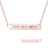 Women Personalized Name Necklace Engrave 925 Sterling Silver Customized Pendant Bar Statement Necklaces