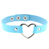 Women Pu Leather Necklace Heart Chokers Necklaces For Punk Gothic Accessories Stiudents Girls