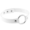 Women Rock Gothic PU Leather Choker Round Buckle Cool Collar Necklace Party Bar Jewelry Neck Jewelry Gift 2021