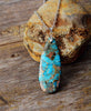 Women Semiprecious Stone Pendant Necklace Turquoises Chain Choker Necklace Classic Chic Women Jewelry Bijoux