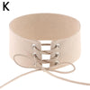Women Sexy Lace Up Anime Jewelry Velvet Leather Vintage Punk Gothic Choker Necklace for Women Girl Jewelry Gift Accessories
