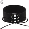 Women Sexy Lace Up Anime Jewelry Velvet Leather Vintage Punk Gothic Choker Necklace for Women Girl Jewelry Gift Accessories
