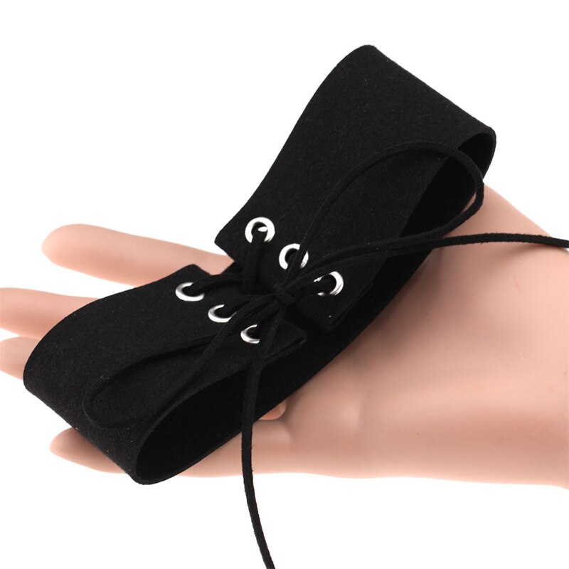 Women Sexy Lace Up Anime Jewelry Velvet Leather Vintage Punk Gothic Choker Necklace for Women Girl Jewelry Gift Accessories