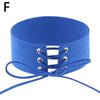 Women Sexy Lace Up Anime Jewelry Velvet Leather Vintage Punk Gothic Choker Necklace for Women Girl Jewelry Gift Accessories
