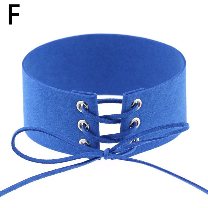 Women Sexy Lace Up Anime Jewelry Velvet Leather Vintage Punk Gothic Choker Necklace for Women Girl Jewelry Gift Accessories
