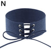 Women Sexy Lace Up Anime Jewelry Velvet Leather Vintage Punk Gothic Choker Necklace for Women Girl Jewelry Gift Accessories