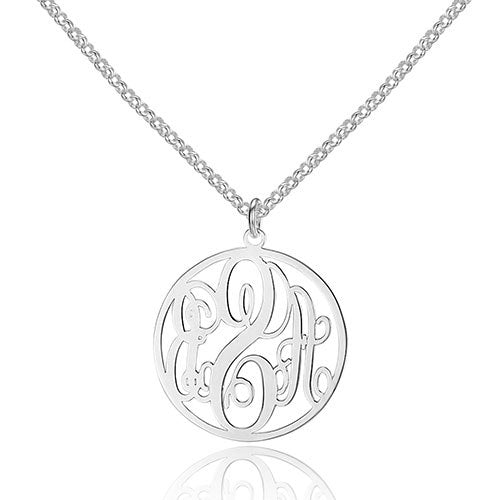 Women Silver Pendant Necklace DIY Name Personalized Necklace 925 Sterling Silver Fine Jewelry Gift (NE101592)