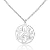 Women Silver Pendant Necklace DIY Name Personalized Necklace 925 Sterling Silver Fine Jewelry Gift (NE101592)