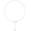 Women Simple Necklace Oval Small Ball Pendant Choker Chain Jewerly MX0099