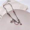 Women Star Necklace Female 100% Silver  Designer Chain 2021 Accessories New