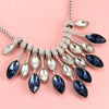 Women Statement Choker Necklaces 2021 Crystal Rhinestone Charm Black Stone Drop Necklace Beads Collier Femme 2021
