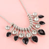 Women Statement Choker Necklaces 2021 Crystal Rhinestone Charm Black Stone Drop Necklace Beads Collier Femme 2021