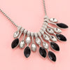 Women Statement Choker Necklaces 2021 Crystal Rhinestone Charm Black Stone Drop Necklace Beads Collier Femme 2021