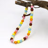 Women Statement Necklace Handmade Multicolor Wood Bead Strand Necklace Cute Jewelry Female Girl Accessories Choker Necklaces