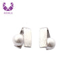 Women Stud Earrings for Ladies with Simulated-pearl Personality Style Copper Alloy 2020 New