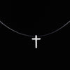 Women Transparent Fishing Line Necklace Silver Invisible Chain Necklaces pendants Rhinestone Choker Necklaces Collier Femme