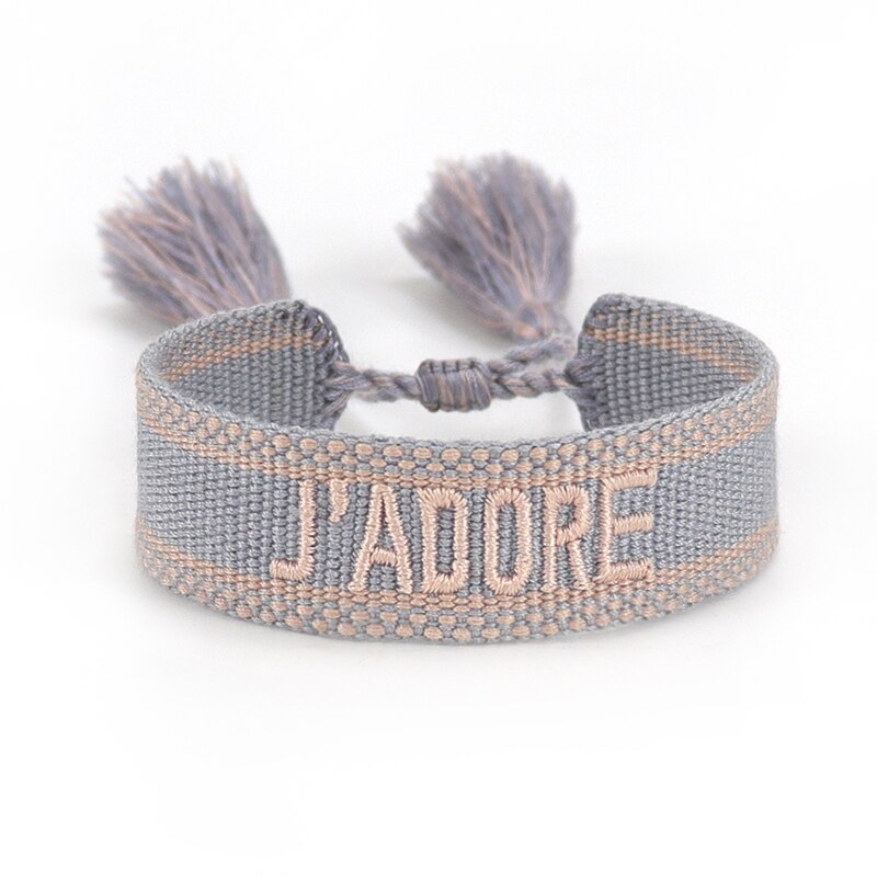 Women Woven Bracelet Handmade Friendship Bracelet Vintage Jewelry Gift with Adjustable Length and Tassels