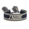 Women Woven Bracelet Handmade Friendship Bracelet Vintage Jewelry Gift with Adjustable Length and Tassels