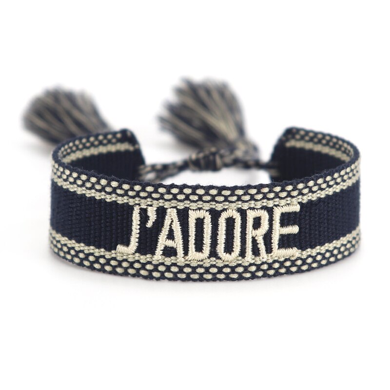 Women Woven Bracelet Handmade Friendship Bracelet Vintage Jewelry Gift with Adjustable Length and Tassels