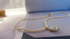 Women baroque pearl neckalce with pearl pendant real gold plated jewelry