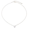 Women choker necklace gold silver color AAA CZ ZIRCON crystal small heart pendant short necklaces jewelry #270497
