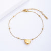 Women's Ankle Leg Bracelet Beach Jewelry Ladies Gold Color Stainless Steel Chain With Heart Pendant Anklets for Women