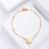 Women's Ankle Leg Bracelet Beach Jewelry Ladies Gold Color Stainless Steel Chain With Heart Pendant Anklets for Women