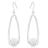 Women's Ball Silver Colour Dangle Earrings Aesthetic  Jewelry Novelties 2022 Trend  Christmas GaaBou
