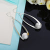 Women's Ball Silver Colour Dangle Earrings Aesthetic  Jewelry Novelties 2022 Trend  Christmas GaaBou