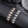 Women's Crystal Four Leaf Clover Bracelet Party Bangle Classic Gold Silver Color Stainless Steel Bracelet Wedding Gifts Jewelry