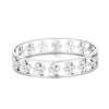 Women's Crystal Four Leaf Clover Bracelet Party Bangle Classic Gold Silver Color Stainless Steel Bracelet Wedding Gifts Jewelry