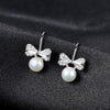 Women's Earring 925 Sterling Butterfly Design Cultured Pearl Dangle Earrings Handmade Jewelry Best Gift for Wedding