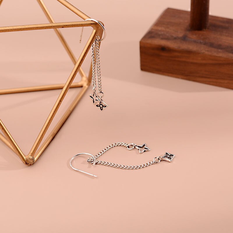 Women's Earrings Star Long Hanging Earrings  Designer Vintage Jewelry Novelties 2022 Trend Accessories Christmas GaaBou