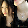 Women's Cross Zircon Copper Chain Pendant Necklace