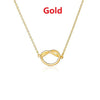 Women's Irregular Knot Pendant Necklace Clavicle Chain Jewelry Accessories for Women's Necklaces