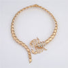 Women's Personality Alloy Diamond-studded Scorpion Collar
