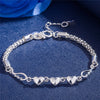Women's Hand Bracelets Bead Bracelet 925 Stamp Chain Bangles Vintage Wedding Jewelry Gift Female Accessories GaaBou Christmas