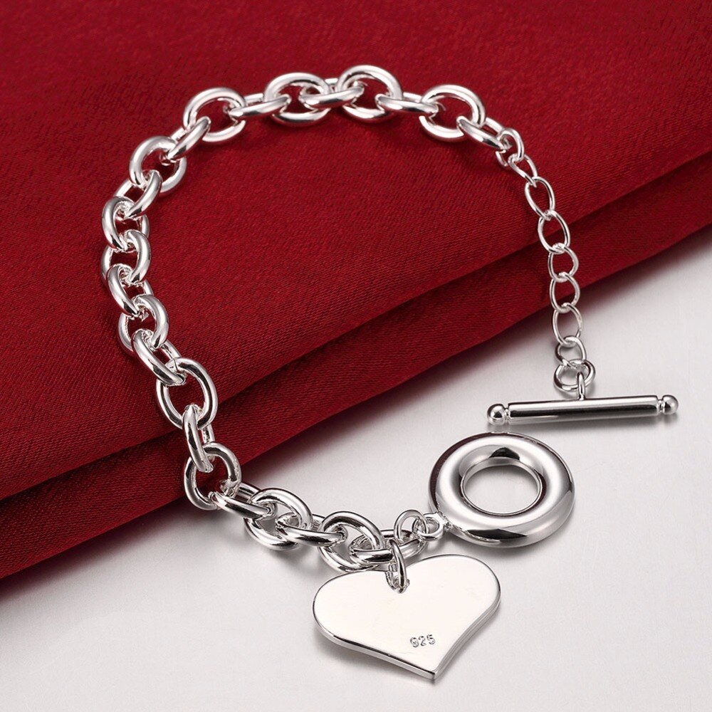 Women's Hand Bracelets Bead Bracelet 925 Stamp Chain Bangles Vintage Wedding Jewelry Gift Female Accessories GaaBou Christmas
