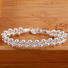 Women's Hand Bracelets Bead Bracelet 925 Stamp Chain Bangles Vintage Wedding Jewelry Gift Female Accessories GaaBou Christmas
