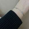 Women's Hand Bracelets Round Crystals Charms Chains 925 Stamp Retro  Jewelry Gift Accessories Christmas