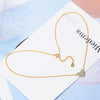 Women's LOVE Zircon Heart Pendants And Necklaces 925 Stamp Silver Color Female Wedding Party Jewelry 2022 Gift GaaBou