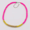 Women's Necklace 2021 Fall/Winter Jewelry Multicolor Stitching Polymer Clay Bead Strand Necklaces Collar Accessories