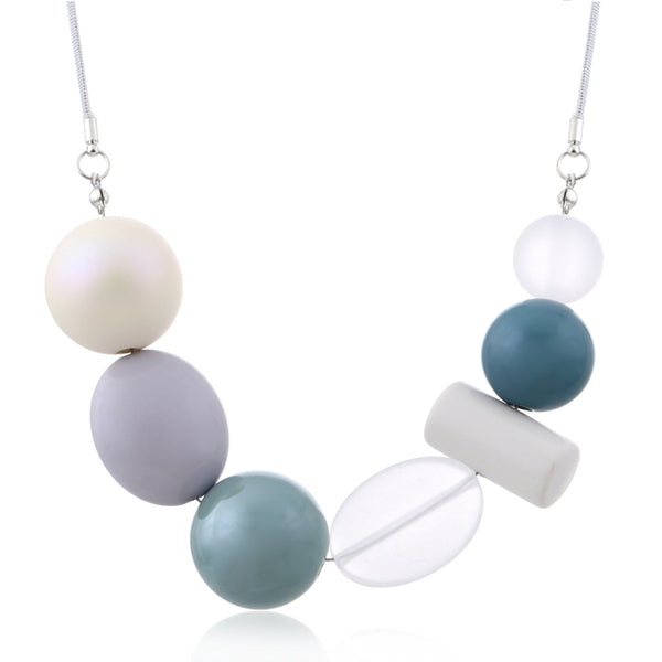 Women's Simulated Pearls Necklaces & Pendants for Women Resin Beads Statement Necklace Fashion Jewelry for Gifts to Woman MX032