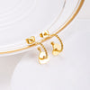 Women's Stainless Steel Jewelry Heart-Shaped Pendant Earrings For Women Party Wedding Gifts