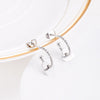 Women's Stainless Steel Jewelry Heart-Shaped Pendant Earrings For Women Party Wedding Gifts