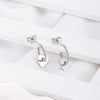 Women's Stainless Steel Jewelry Heart-Shaped Pendant Earrings For Women Party Wedding Gifts