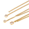 Women’s Stainless Steel Necklaces Heart Star Square Zircon Long Chain Necklaces Punk Gold Thick Chain Necklace For Women Jewelry